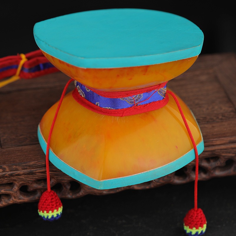 Musical Instrument Tambourine - 12CM Nepalese Hand Drums With Bag