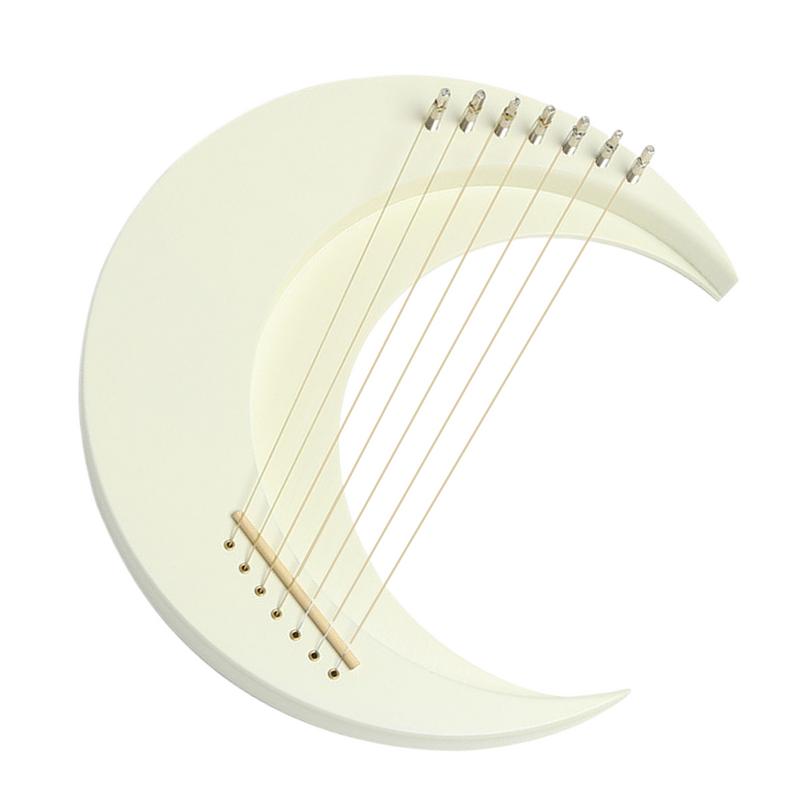 Musical Instrument Lyre - Lyre Harp Musical Instrument Wooden Moon