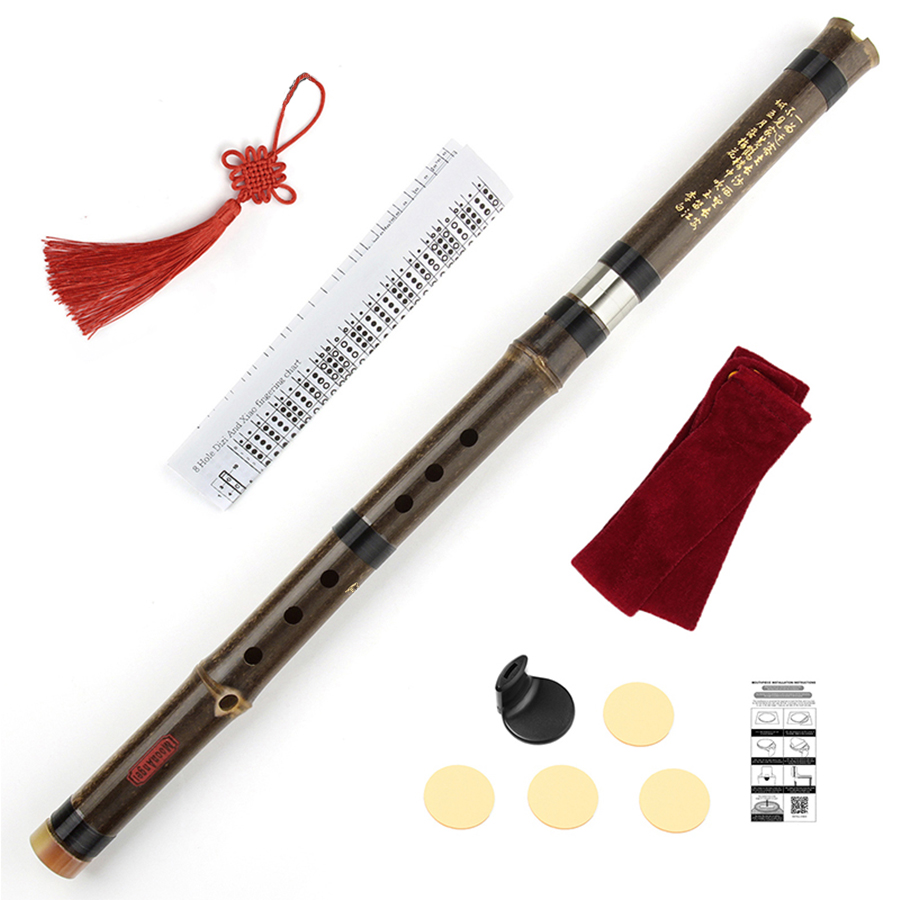 Bagpipe Practice Chanter - Chinese Bamboo Flute G /F Key