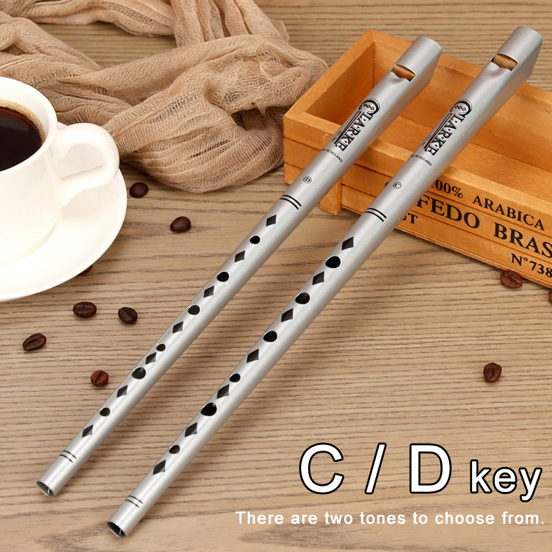 Bagpipe Practice Chanter - Traditional Clarke Flute Silver C/D Key