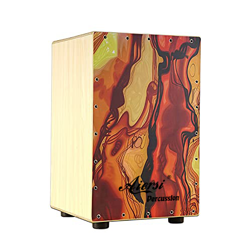 Musical Instrument Percussion - Colour Wood Hand Cajon Box Drum