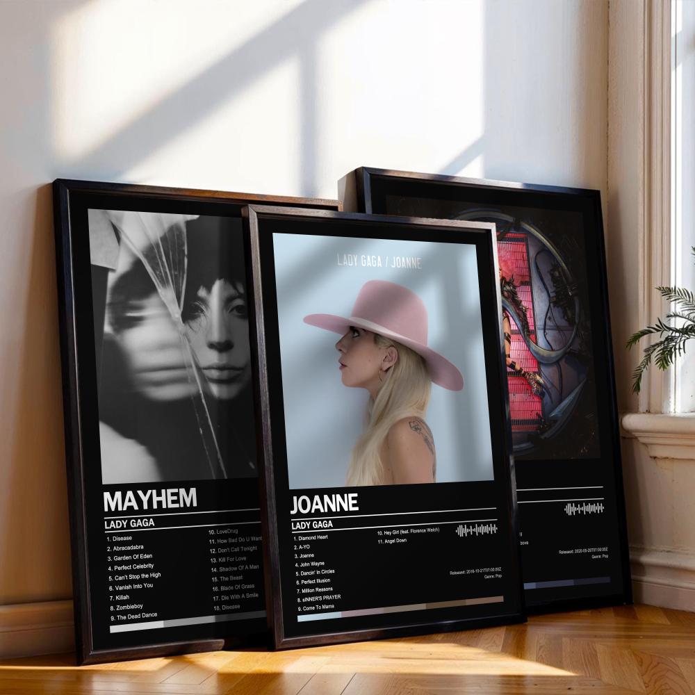 Lady Gaga Poster Music Album C - Musical Instrument Painting 评论和价格