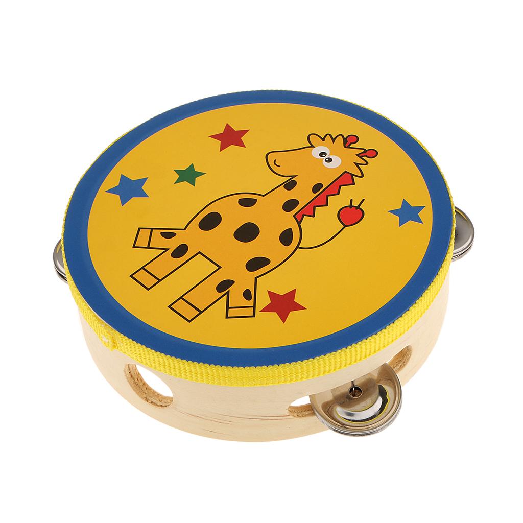 Wooden Tambourine Small Hand P - Musical Instrument Tambourine 评论和价格