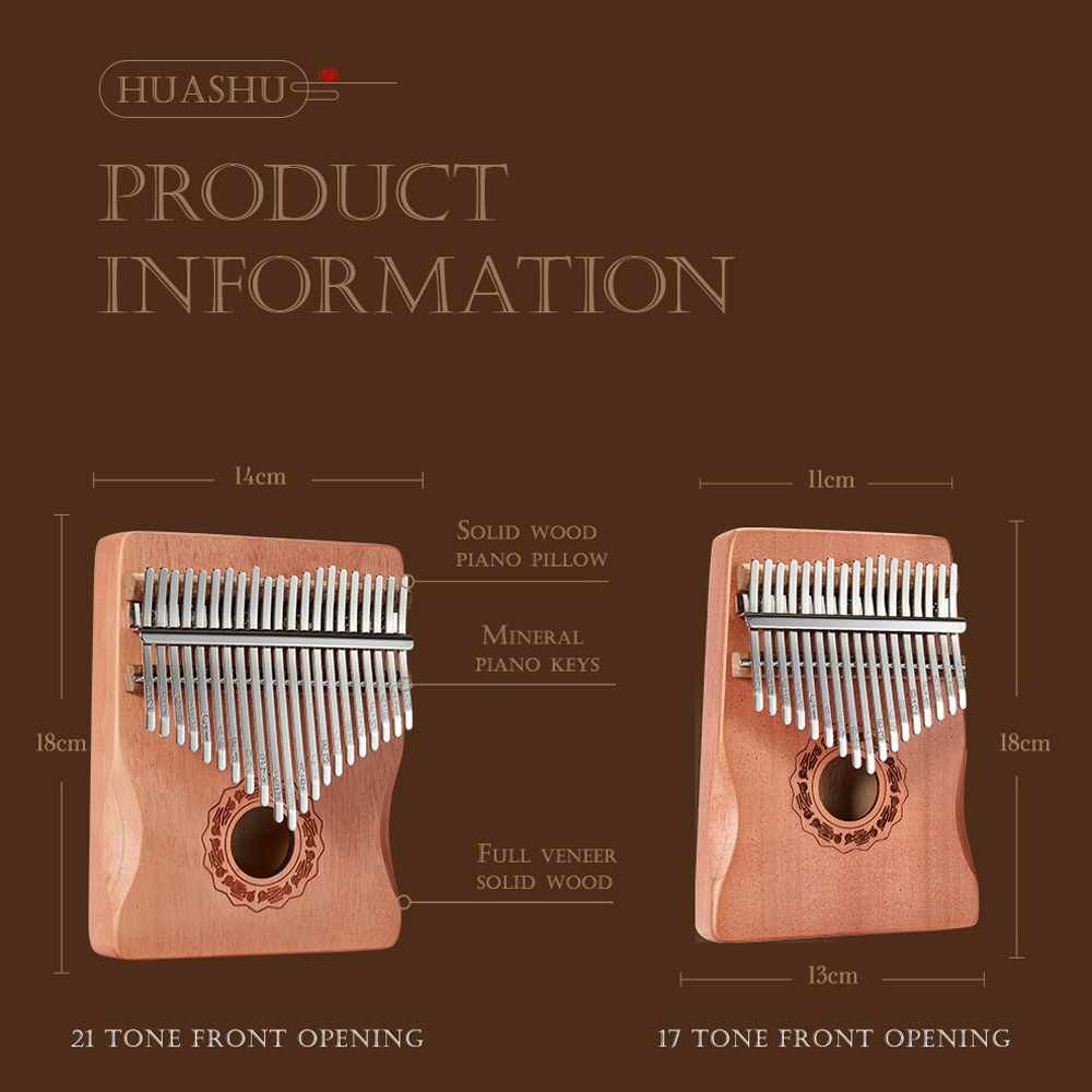 Hluru 17 Key Kalimba Finger Pi - A Musical Instrument With Keys 评论和价格