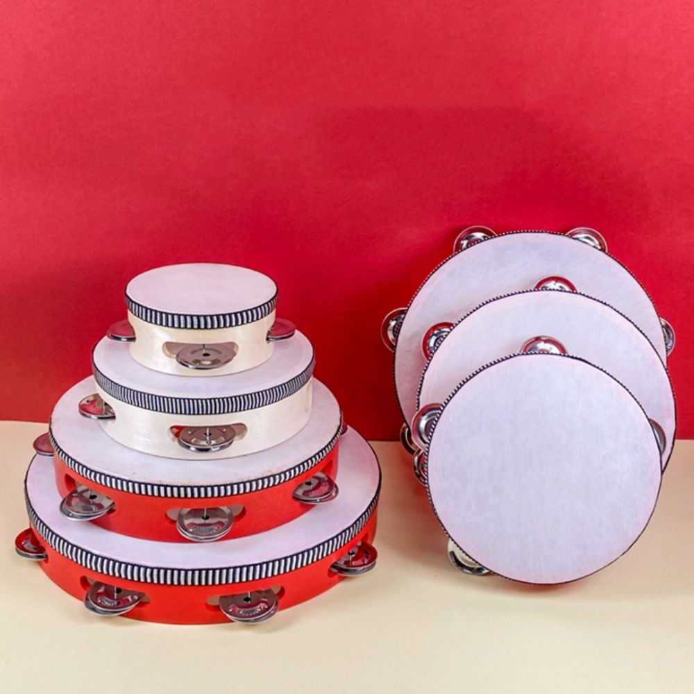 4/6/8/10 Inch Hand Held Drum M - Musical Instrument Tambourine 评论和价格