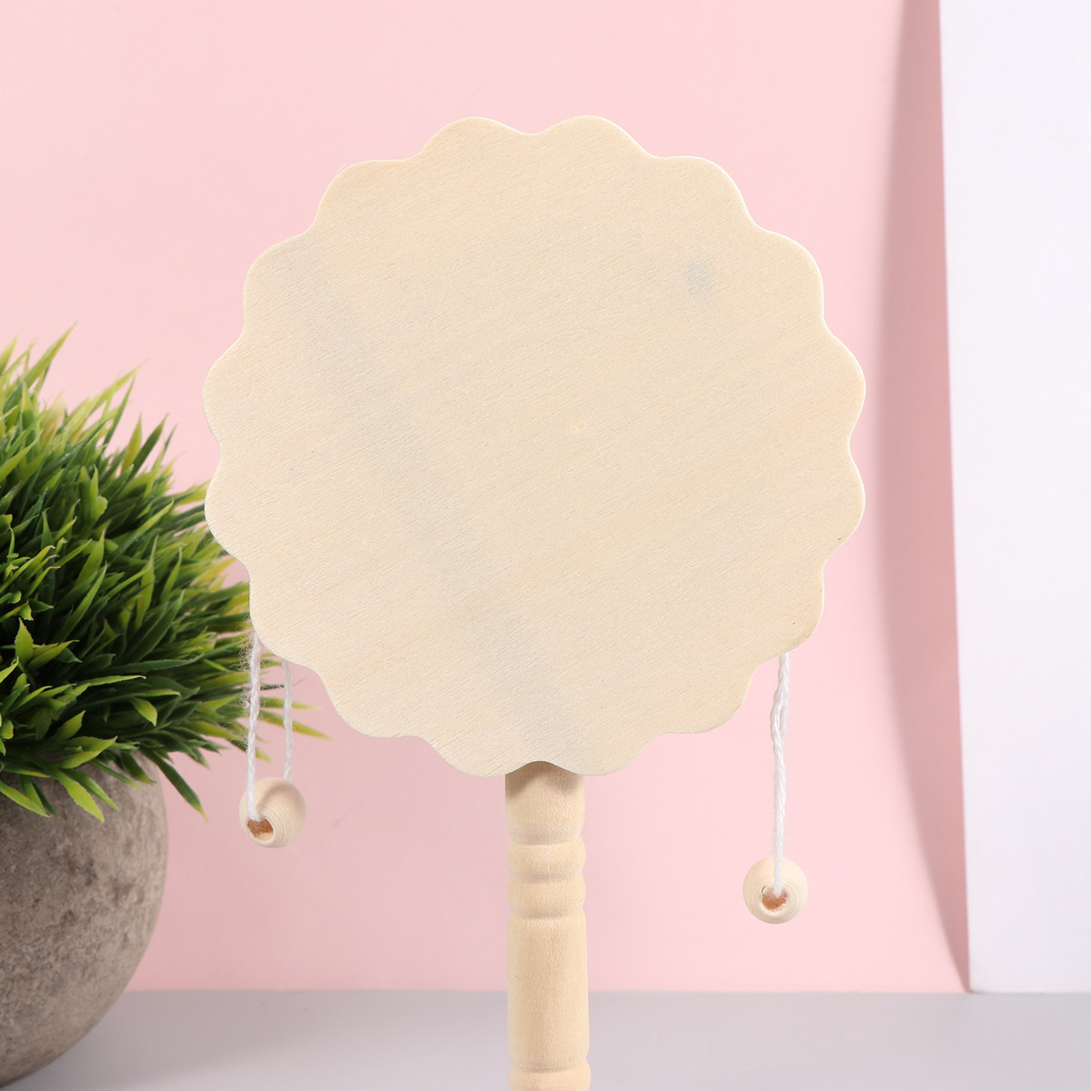 5Pcs A Drum Shaped Rattle Wood - Musical Instrument Painting 评论和价格