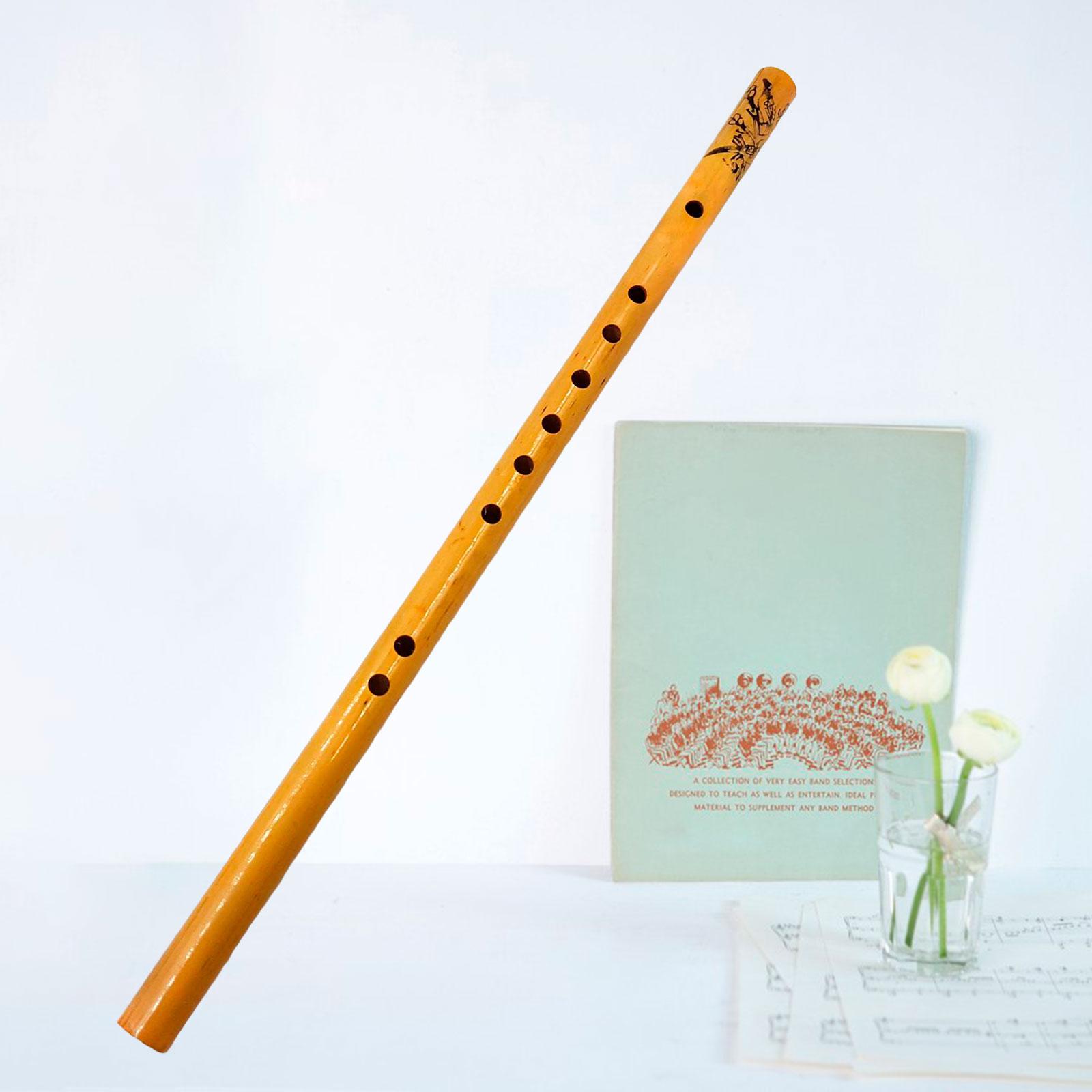 9 Holes Bamboo Flute Chinese F - Bagpipe Practice Chanter 评论和价格