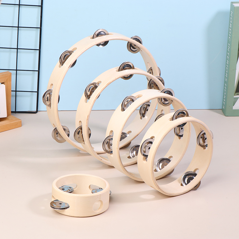 4/6/7/8/10Inch Hand Drums Toys - Musical Instrument Tambourine 评论和价格