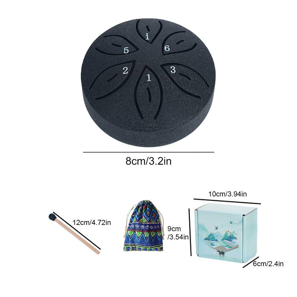 3 Inches 6 Notes Rain Drum for - Musical Instrument Percussion 评论和价格