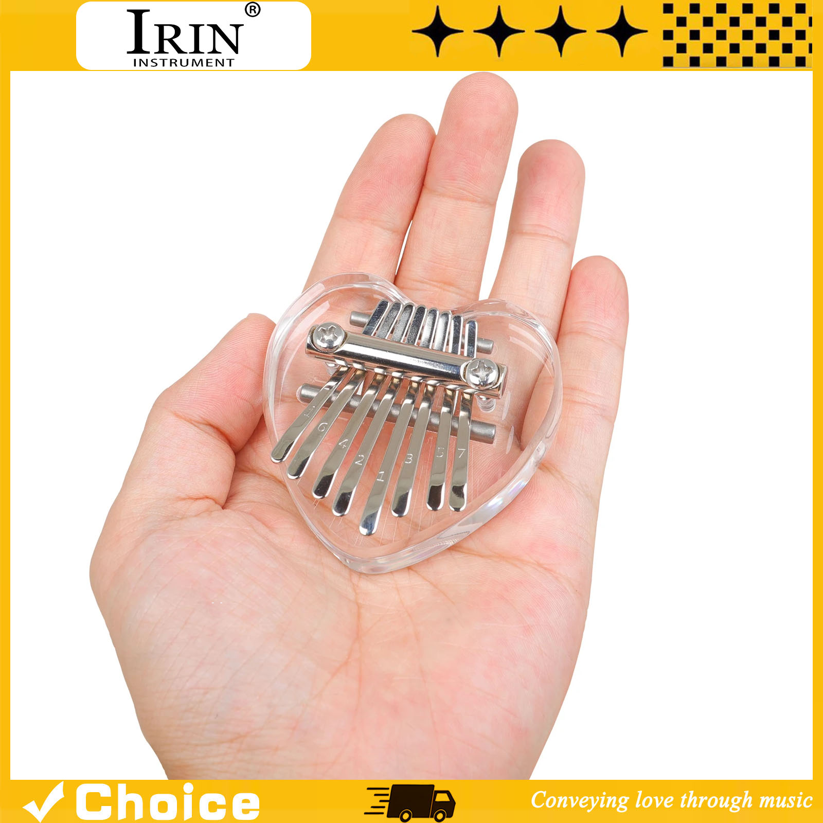 8-Key Kalimba Mini Thumb Piano - A Musical Instrument With Keys 评论和价格