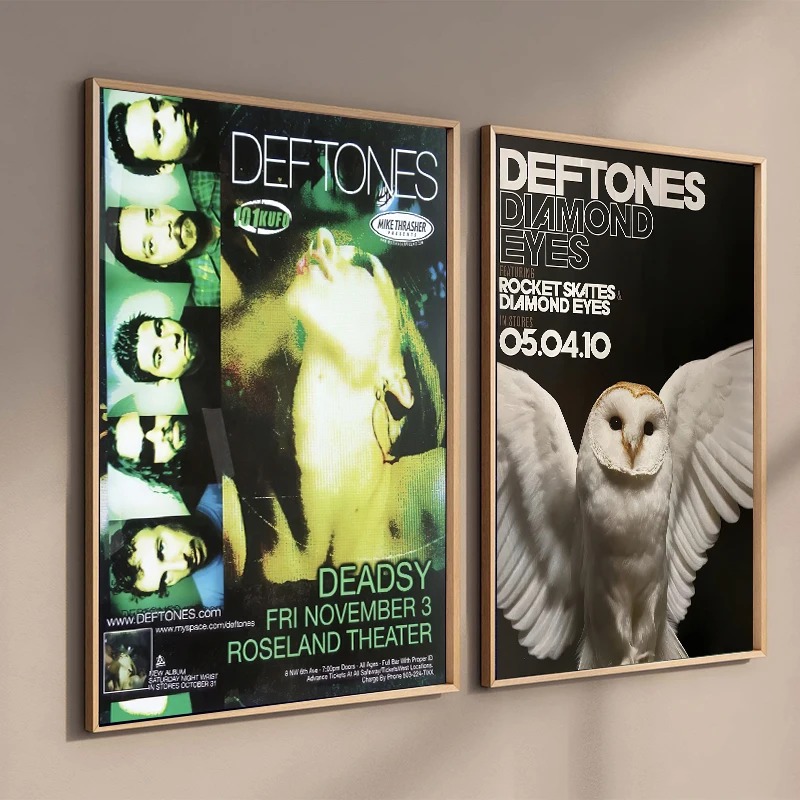 Retro Band Deftones Poster Aes - Musical Instrument Painting 评论和价格