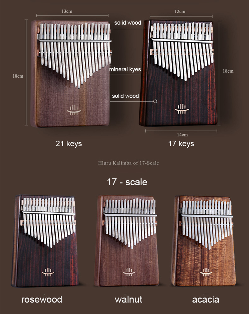 guitar Kalimba 17 Keys with Ho - A Musical Instrument With Keys 评论和价格