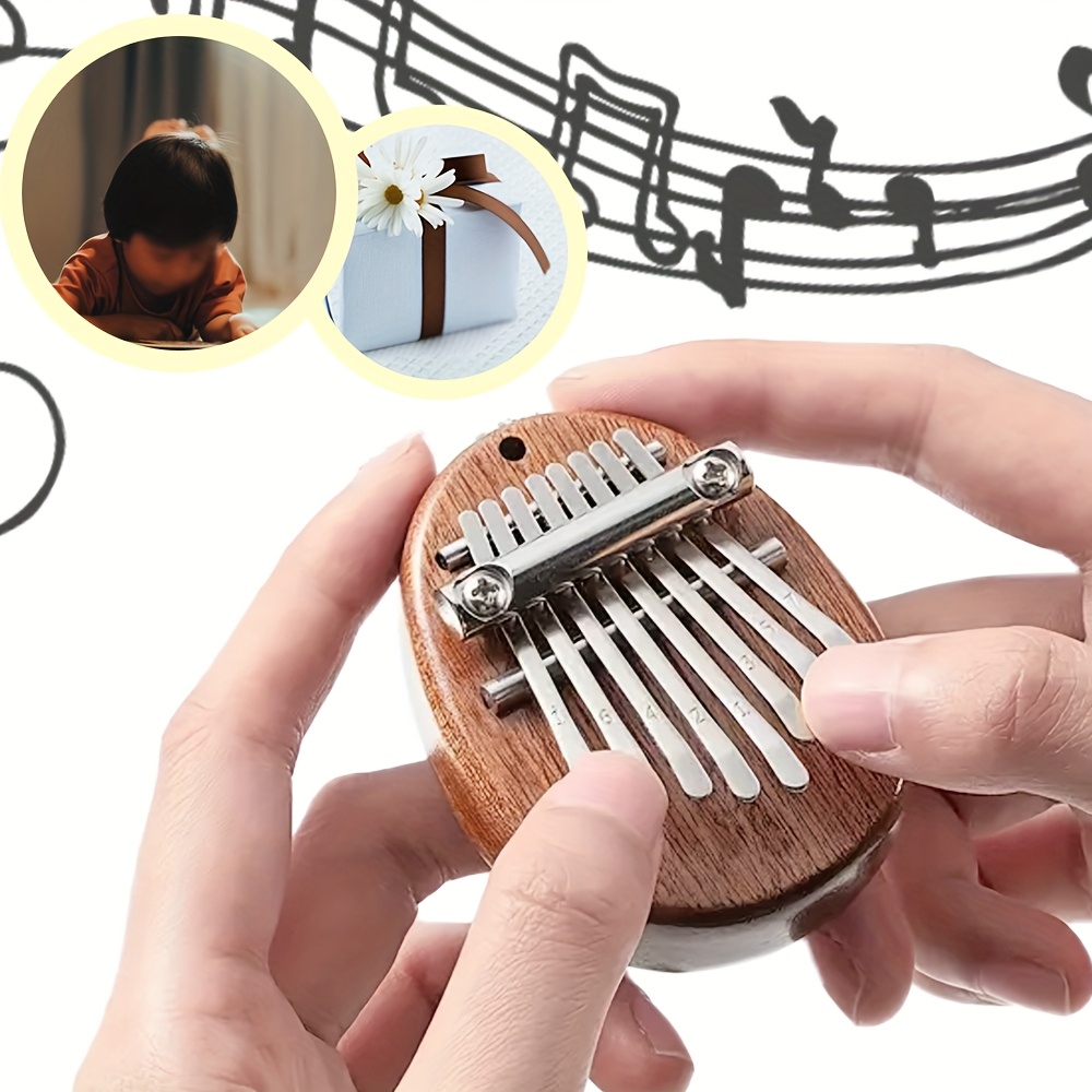 8 Key Mini Wooden Kalimba Pian - A Musical Instrument With Keys 评论和价格