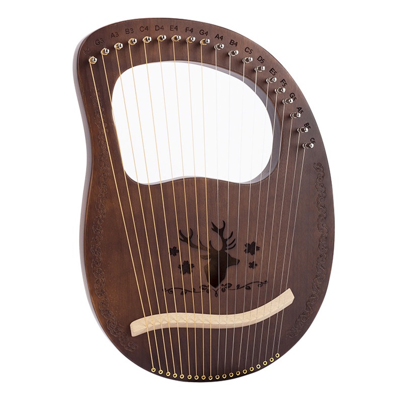 19 Strings Lyre Harp Mahogany  - Musical Instrument Lyre 评论和价格