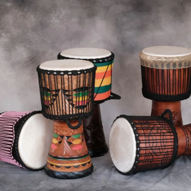 12 Inch Djembe Mahogany Africa - Musical Instrument Percussion 评论和价格