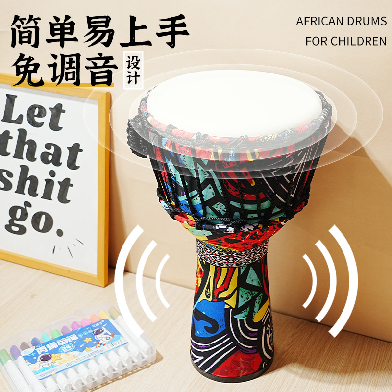 PVC African drum sheepskin 8 i - Musical Instrument Percussion 评论和价格