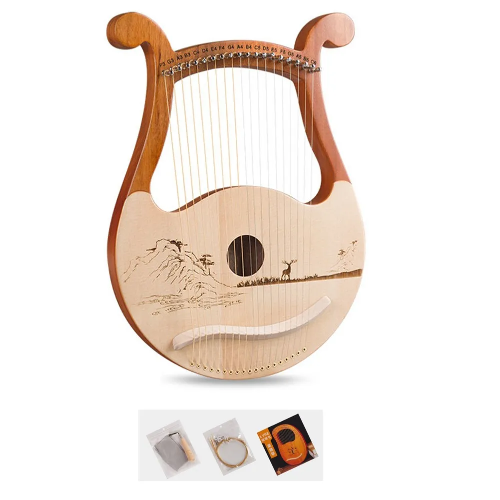 High Quality 19 String Lyre Ha - Musical Instrument Lyre 评论和价格
